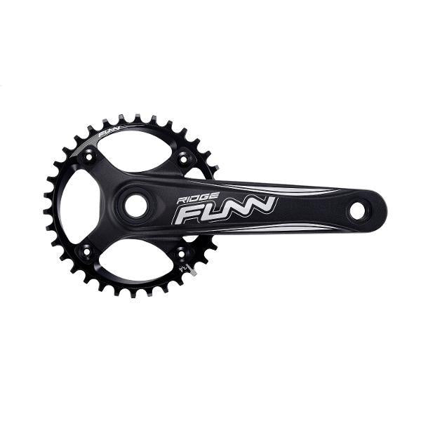 FUNN Crankset - RIDGE - 175mm Arm - 36T 104mm BCD Solo Comp NW Chainring - 68/73mm BB Included - 24mm Axle