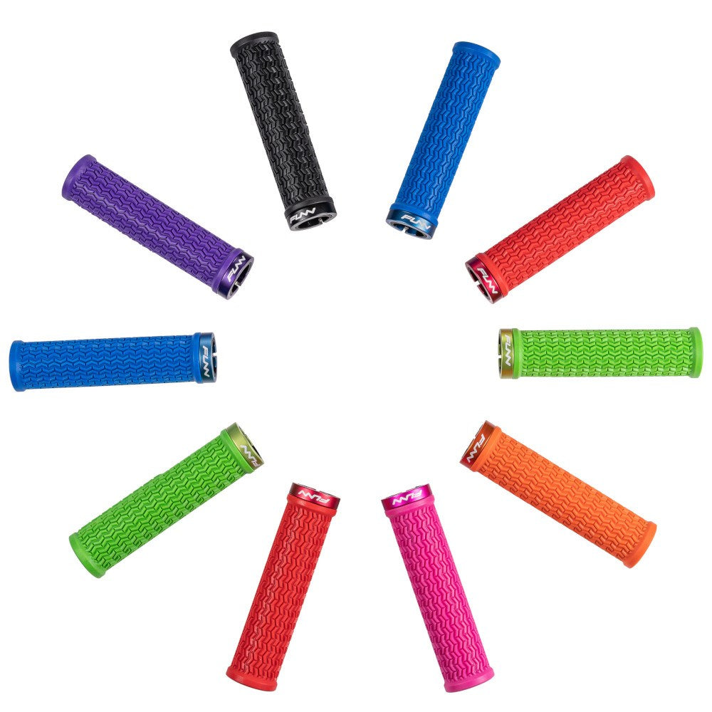 FUNN Grips - Holeshot - One Sided Lock - Triple Fin - 30.5mm - Grey