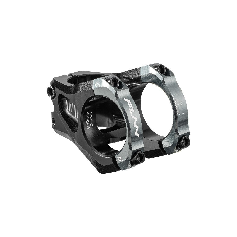 FUNN Stem - Equalizer - 35mm Length - 35mm Diameter - 0 Deg Rise - Blue