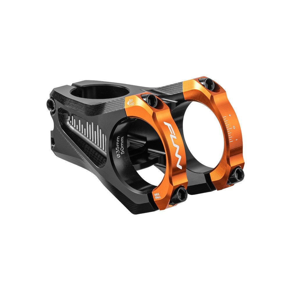 FUNN Stem - Equalizer - 35mm Length - 35mm Diameter - 0 Deg Rise - Blue