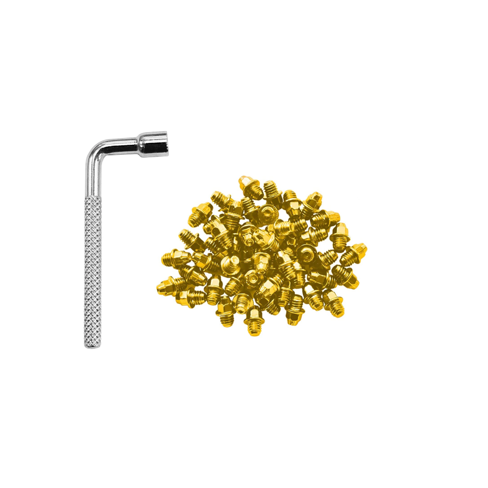 FUNN Pedal Pins - Silver - Mamba/Ripper/Python (50Pcs - M4x4mm - Tool Inc)