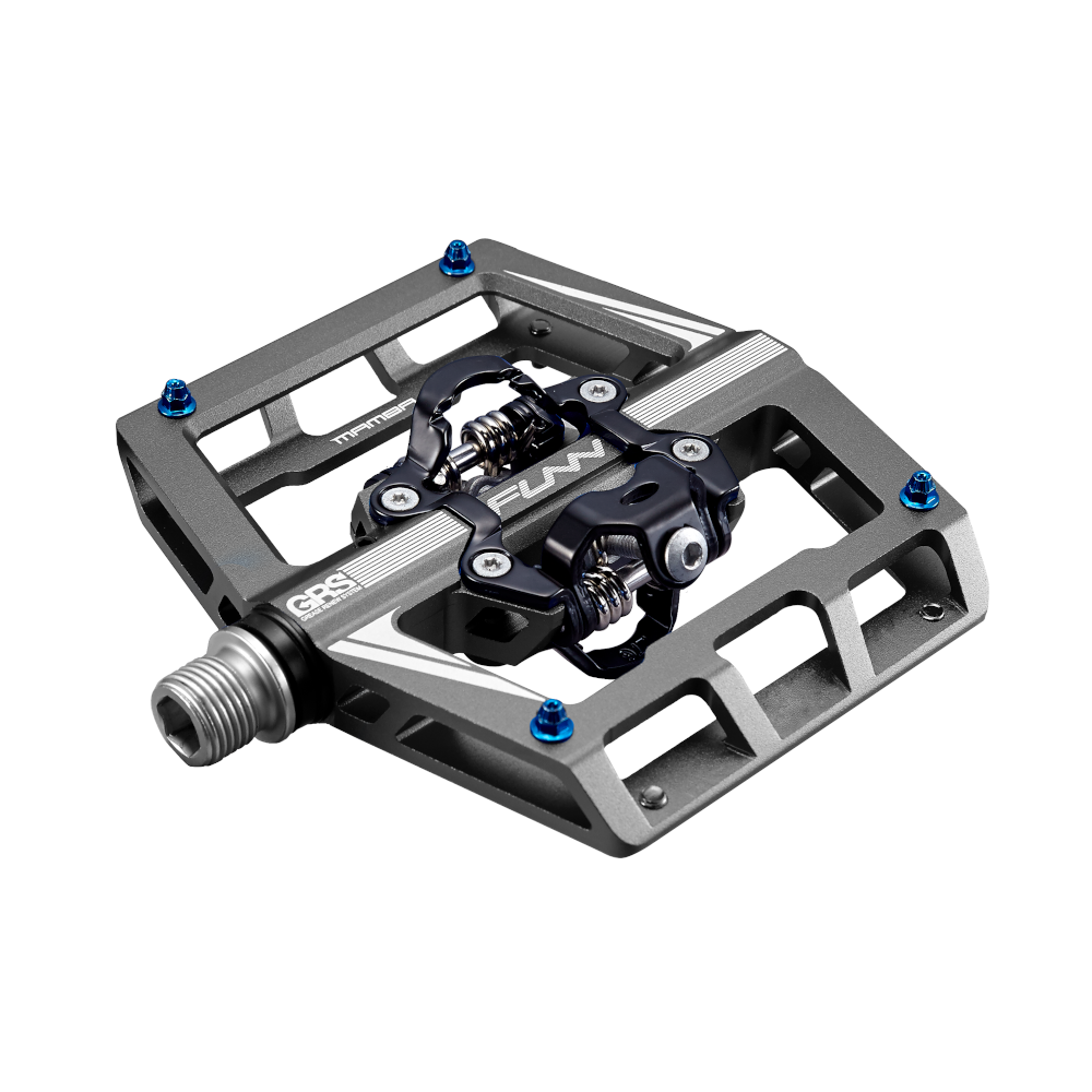 FUNN Pedal - Mamba - Two Side Clip MTB Pedals SPD - Grey