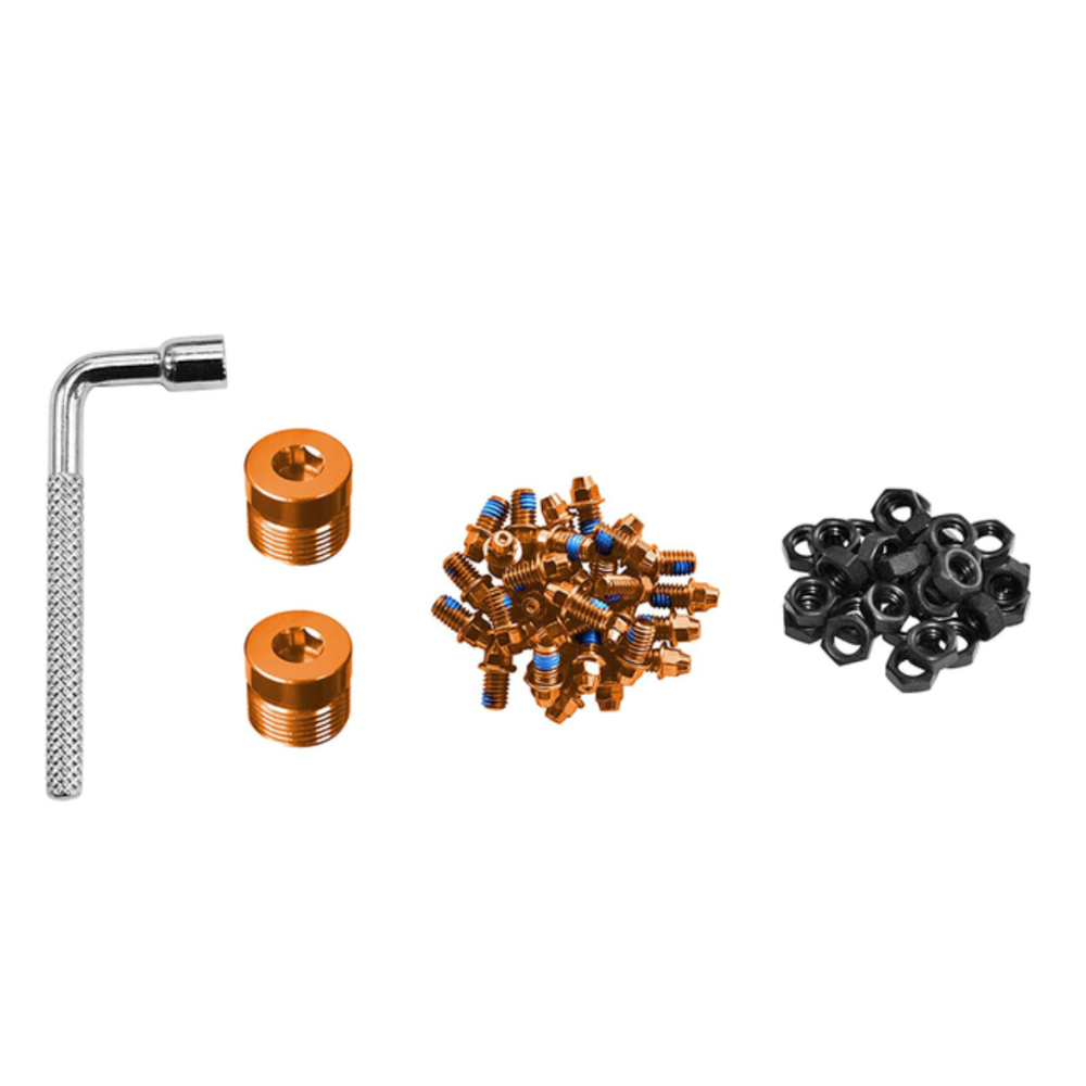 FUNN Stud Kit - Black Magic - Red (Stud And Nuts 32Pcs - Side Cap 2Pcs - 4mm Wrench)