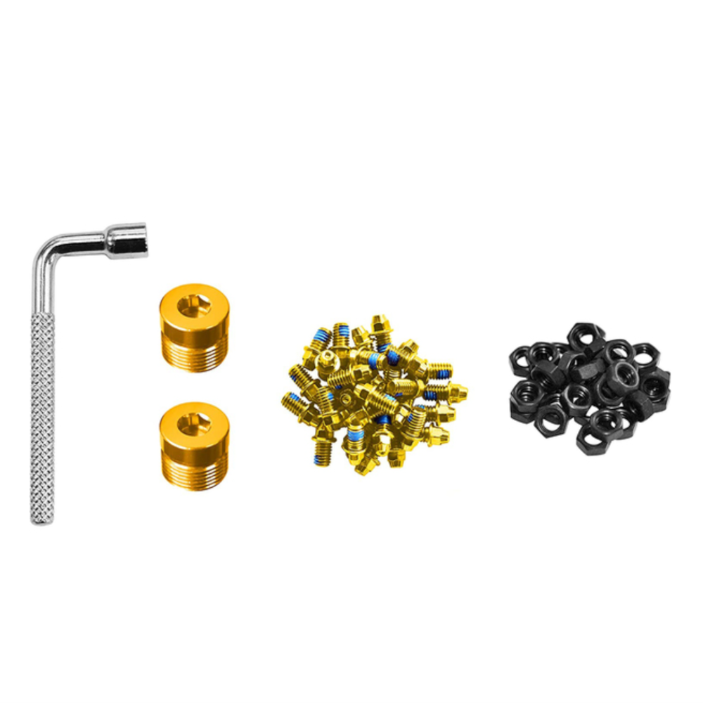 FUNN Stud Kit - Black Magic - Blue (Stud And Nuts 32Pcs - Side Cap 2Pcs - 4mm Wrench)