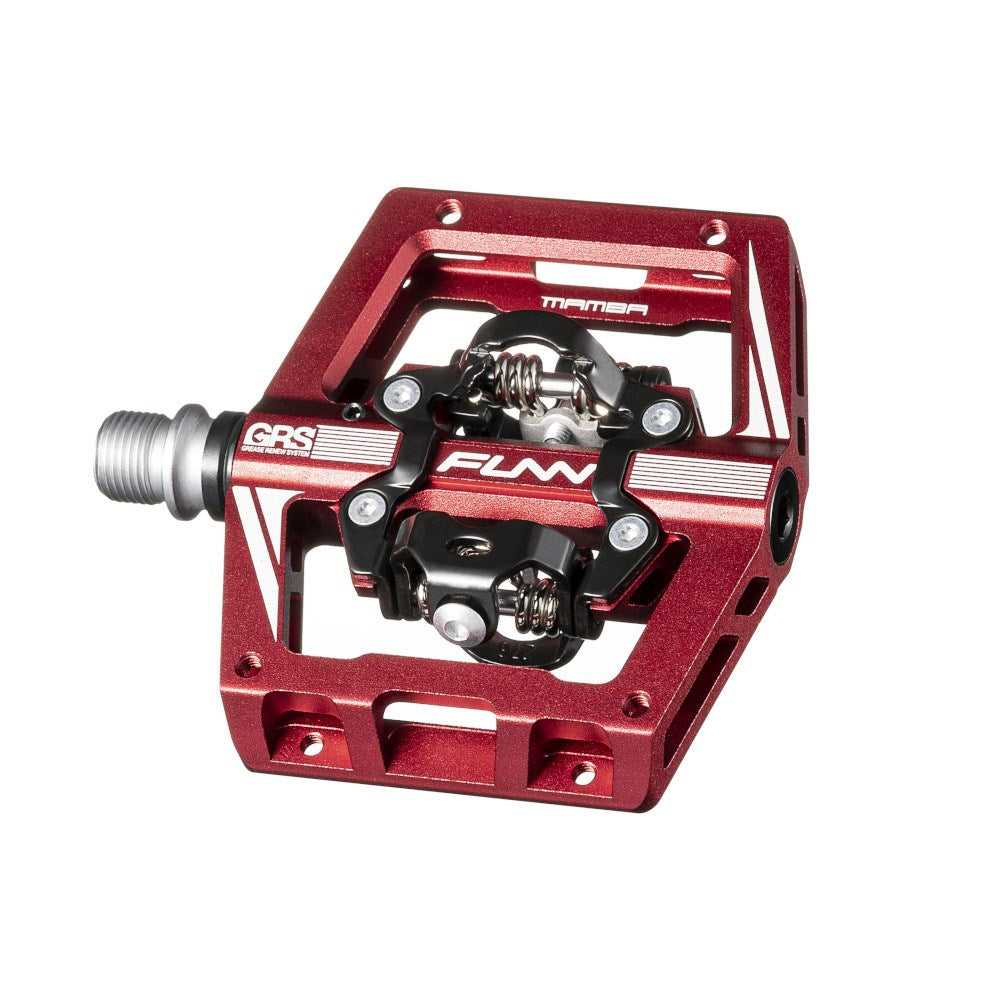 FUNN Pedal - Mamba S - One Side Clip MTB Pedals SPD - Red