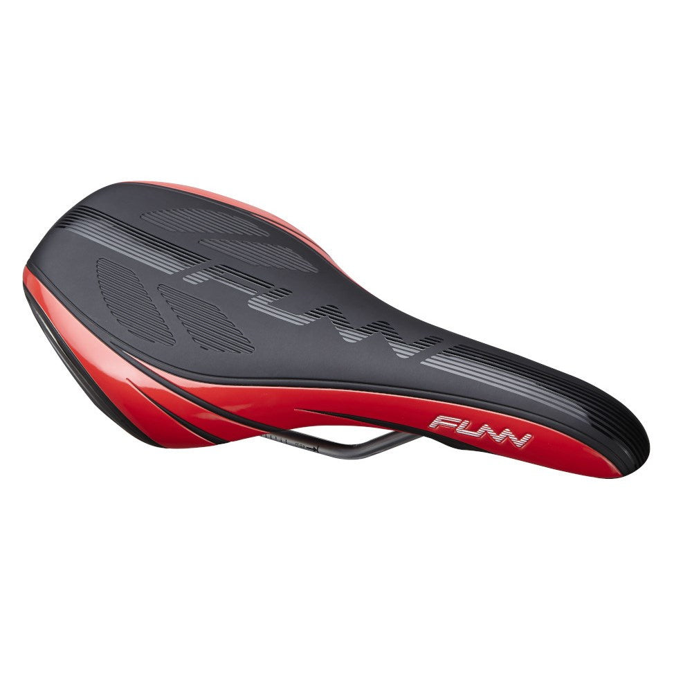 FUNN Saddle - Adlib HD - 145mm Wide - 291mm Long - Water Resistant - Black/Orange