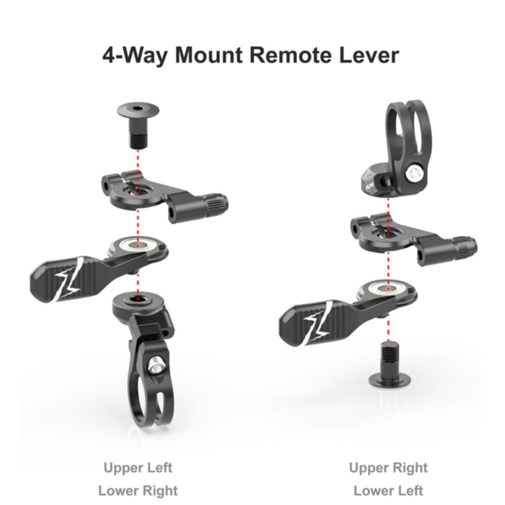 FUNN Remote Lever - Fits Exterrnal & Internal Routing Droppers - Red