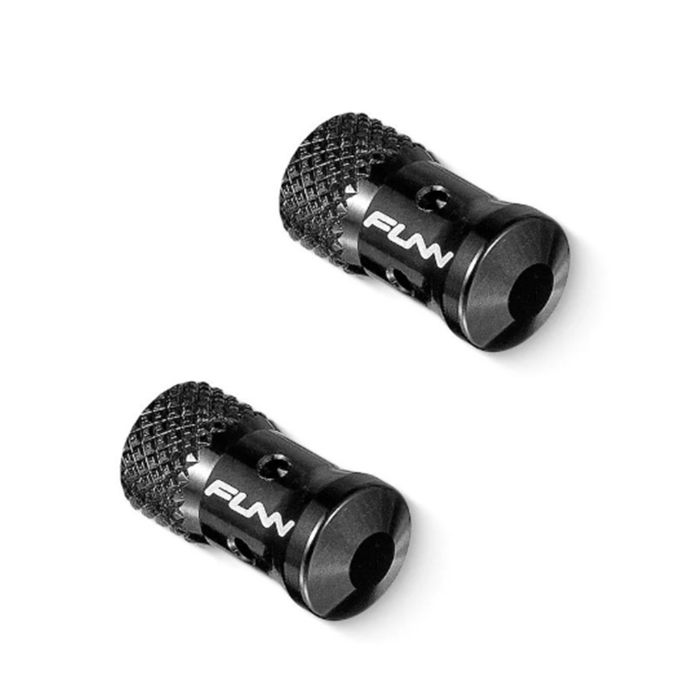 FUNN FastAir Tubeless Valve Replacement Caps Pair - Black