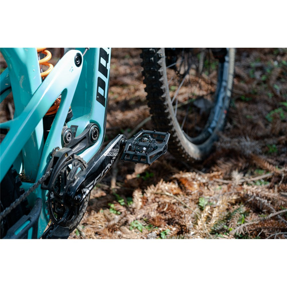 FUNN Pedal - Ripper V2 - Float Engagement SPD Compatible Clipless Pedals - Double Sided - Black