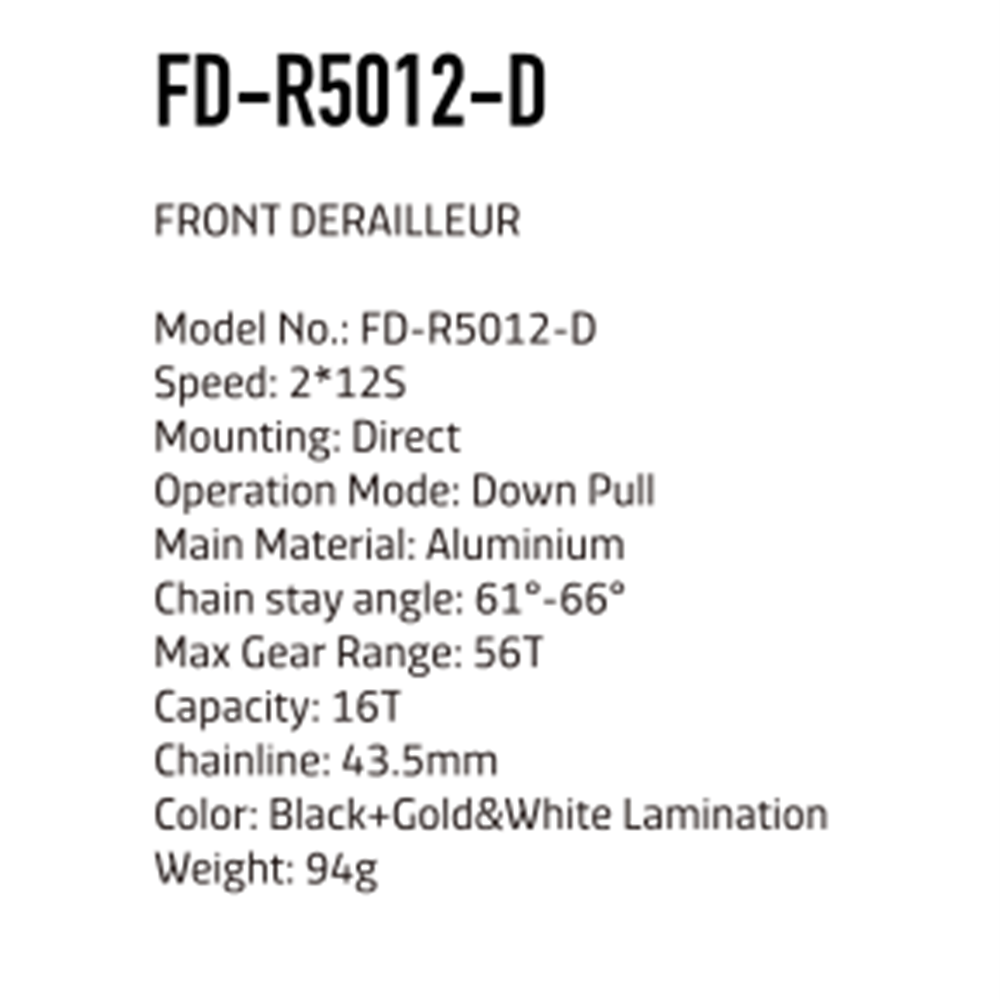 LT Woo Groupset - Road RX - 2x12 Includes - Shifters - Derailleurs -Hydraulic Disc Brakes