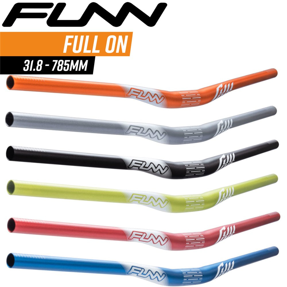 FUNN Handlebar - Full On - 31.8 - 785mm Wide - 30mm Rise - Black