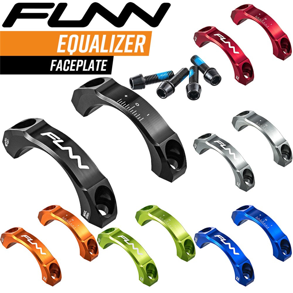 FUNN Stem End Caps / Face Plate Equalizer 31.8mm  - Blue