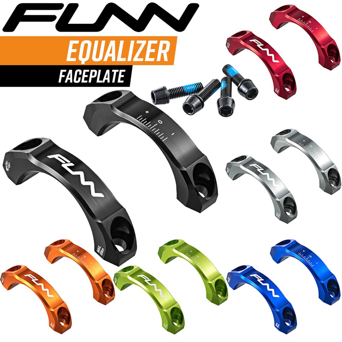 FUNN Stem End Caps/Face Plate Equalizer 31.8mm