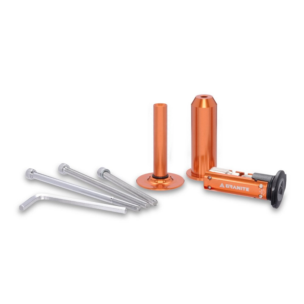 GRANITE STASH - Multi Tool Kit 9 Piece - Tapered MTB - Stashed in Steerer - Orange
