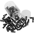 GUB 4mm Black Shifter Cable Housing End Caps 100pc Bottle