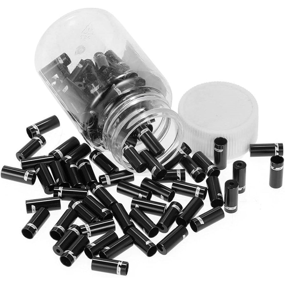 GUB 4mm Black Shifter Cable Housing End Caps 100pc Bottle