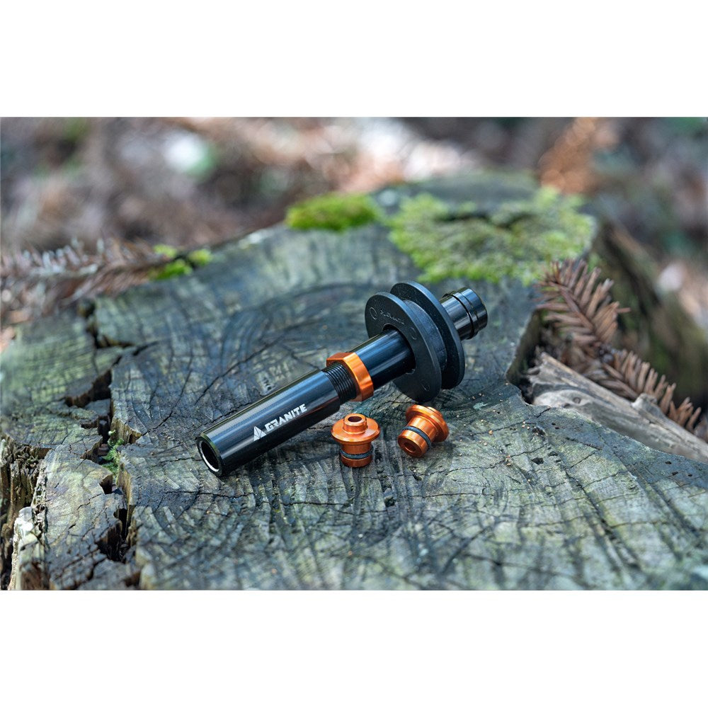 GRANITE Chaindock - Thru Axle Dummy Hub with Chain Hanger Wheel - 135mm to 157mm QR adaptor inc