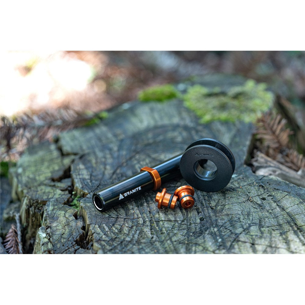 GRANITE Chaindock - Thru Axle Dummy Hub with Chain Hanger Wheel - 135mm to 157mm QR adaptor inc