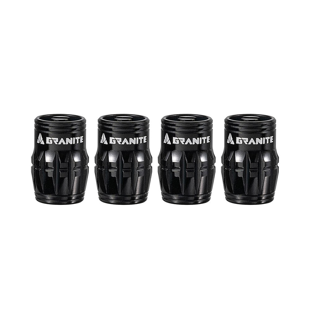 GRANITE JUICY - CNC Schrader Valve Cap with valve core remover - 4PC - Pink
