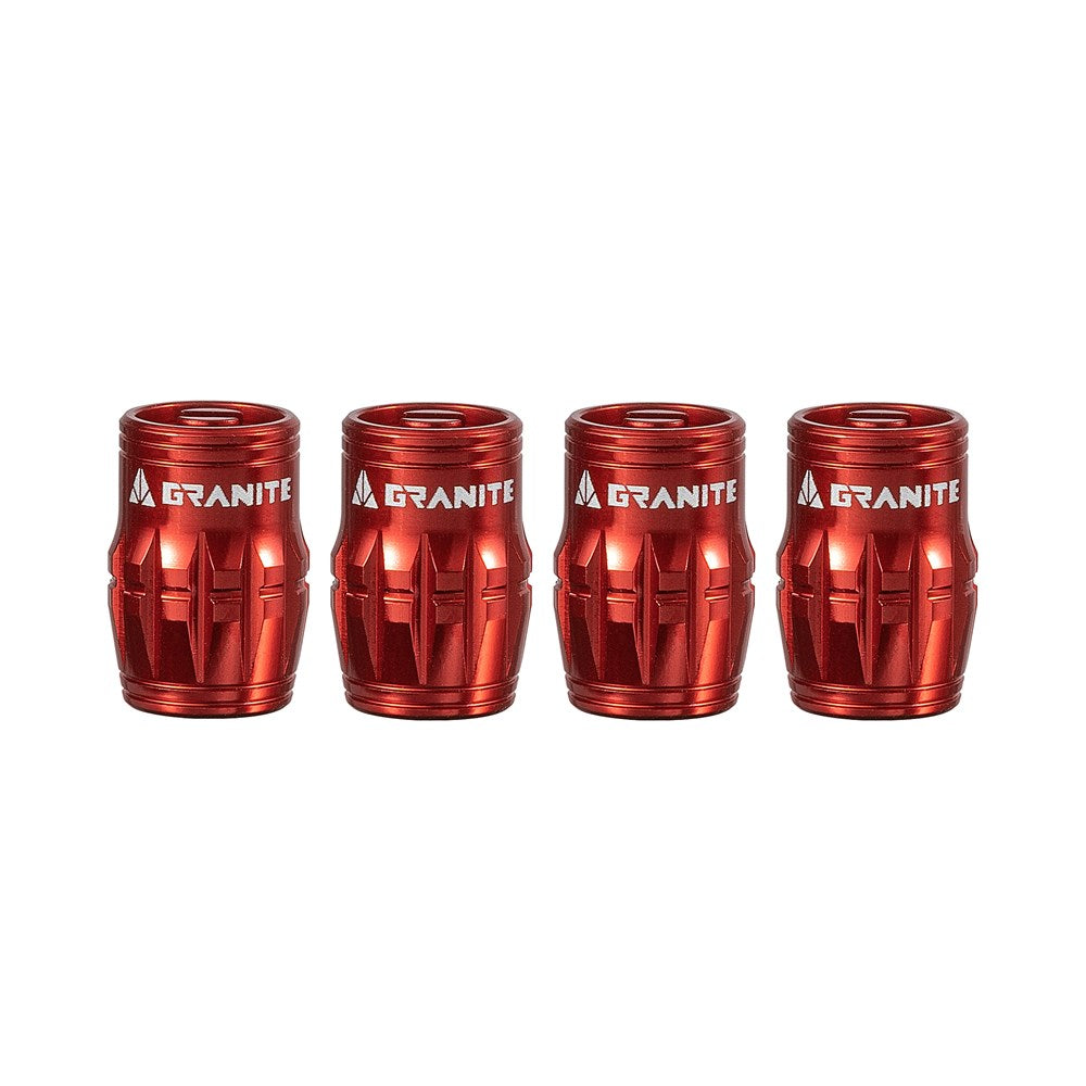 GRANITE JUICY - CNC Schrader Valve Cap with valve core remover - 4PC - Oil Slick