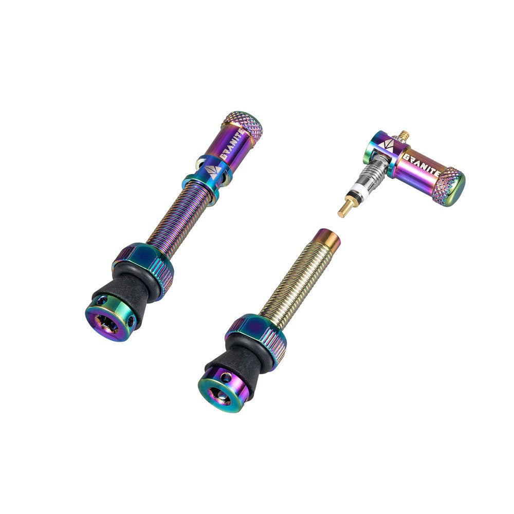 GRANITE JUICY - Valve stem with Juicy valve cap 44mm - 2PC - Blue