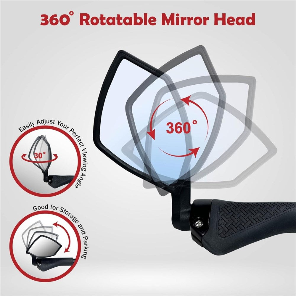 HAFNY Mirror - FR054 107mm x 66mm - Anti-Glare Auto Grade Glass Ball Joint - Right