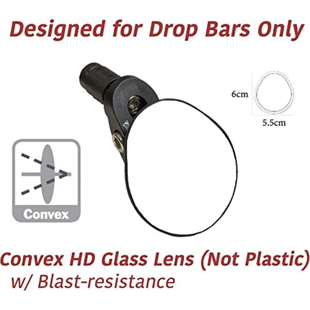 HAFNY Mirror - Drop Bar- L/R Interchangeable