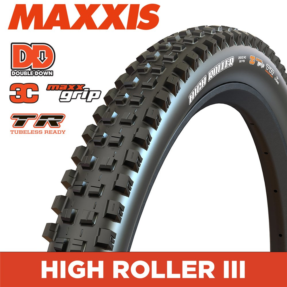 MAXXIS MOUNTAIN - HIGH ROLLER - 29x2.40 - 3C MaxxGrip / DD / TR - Foldable 120X2 TPI E25