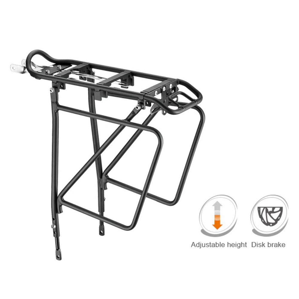 IBERA M-I-K Touring Carrier - Compatible with MIK / PakRak / G-2 clip-on bag systems