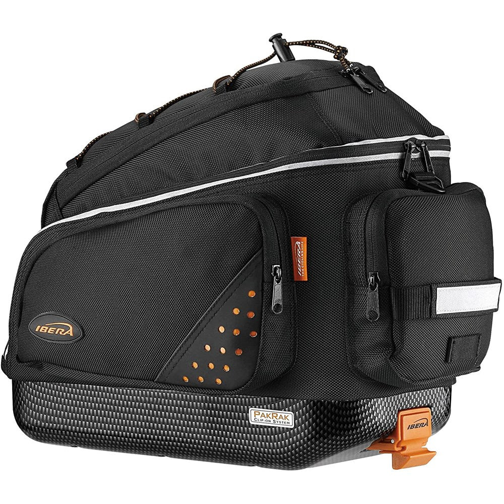 IBERA Pannier Rack - Pak Rak - W/Clip-On Bag Mount & Splash Guard For Touring