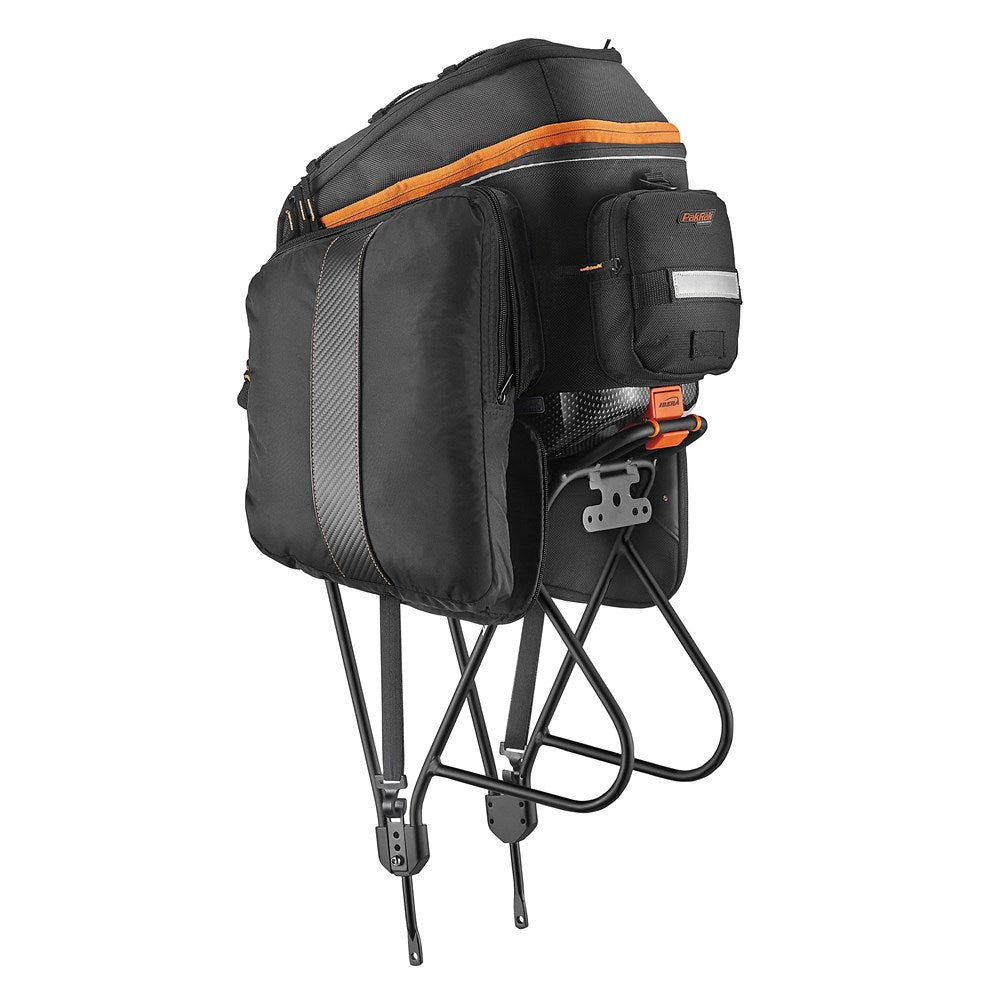 IBERA Pannier Bag - Pak Rak Expandable Clip-On Bag With Fold Down Panniers