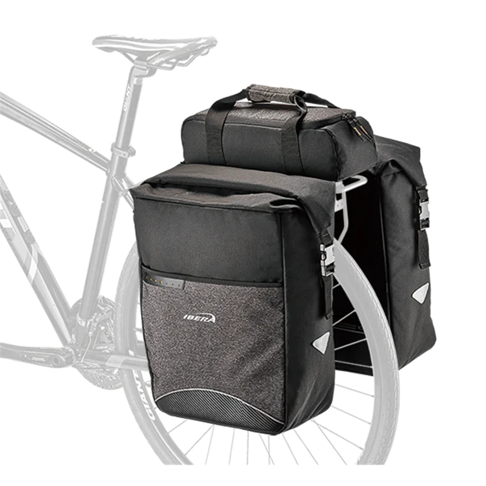 IBERA M-I-K - Pannier Bags - 38x16x50cm - 52L Holds Battery up to 36cm length