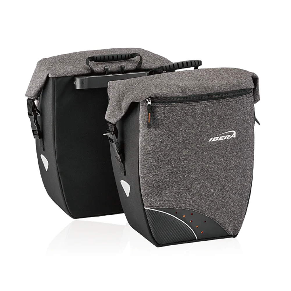 IBERA G-2 Pannier Bag Set with IB-QB4 - M2 Adaptor kit -  31x15x34cm - 15L ( 1  Bag Only )
