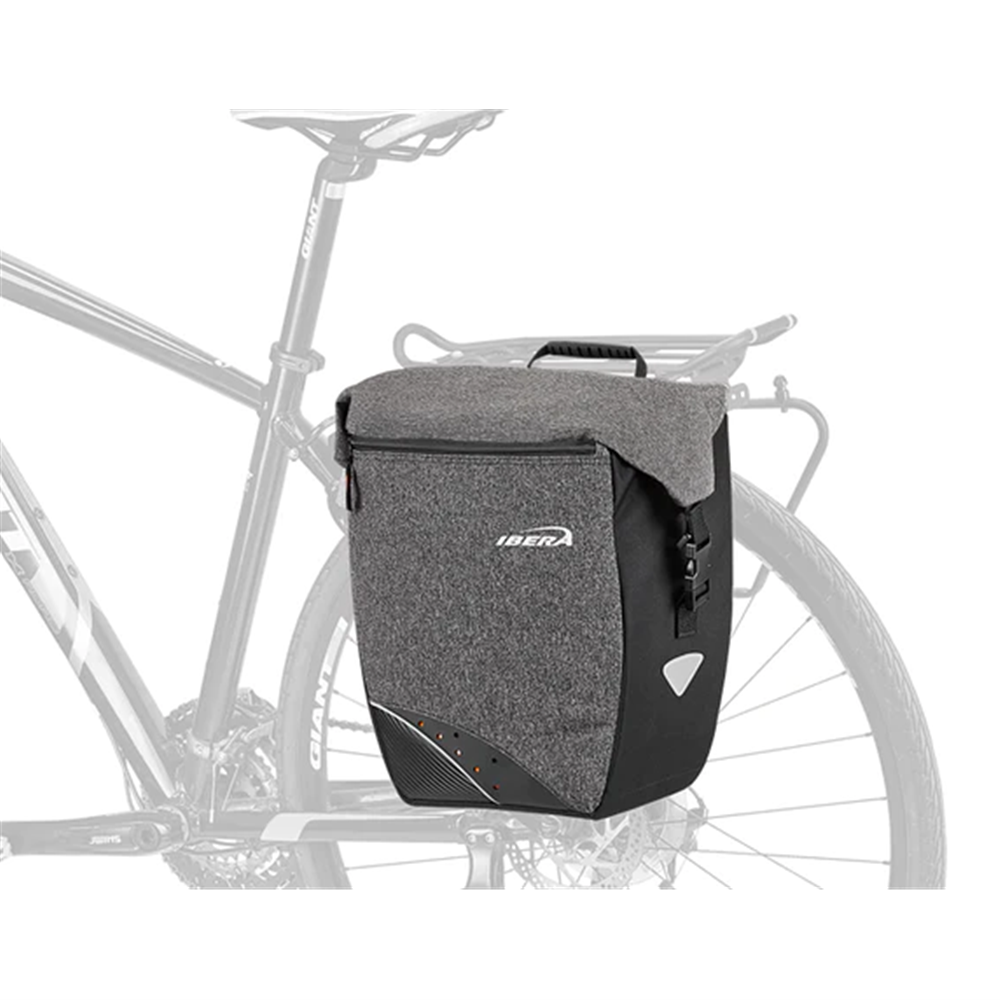 IBERA G-2 Pannier Bag Set with IB-QB4 - M2 Adaptor kit -  31x15x34cm - 15L ( 1  Bag Only )