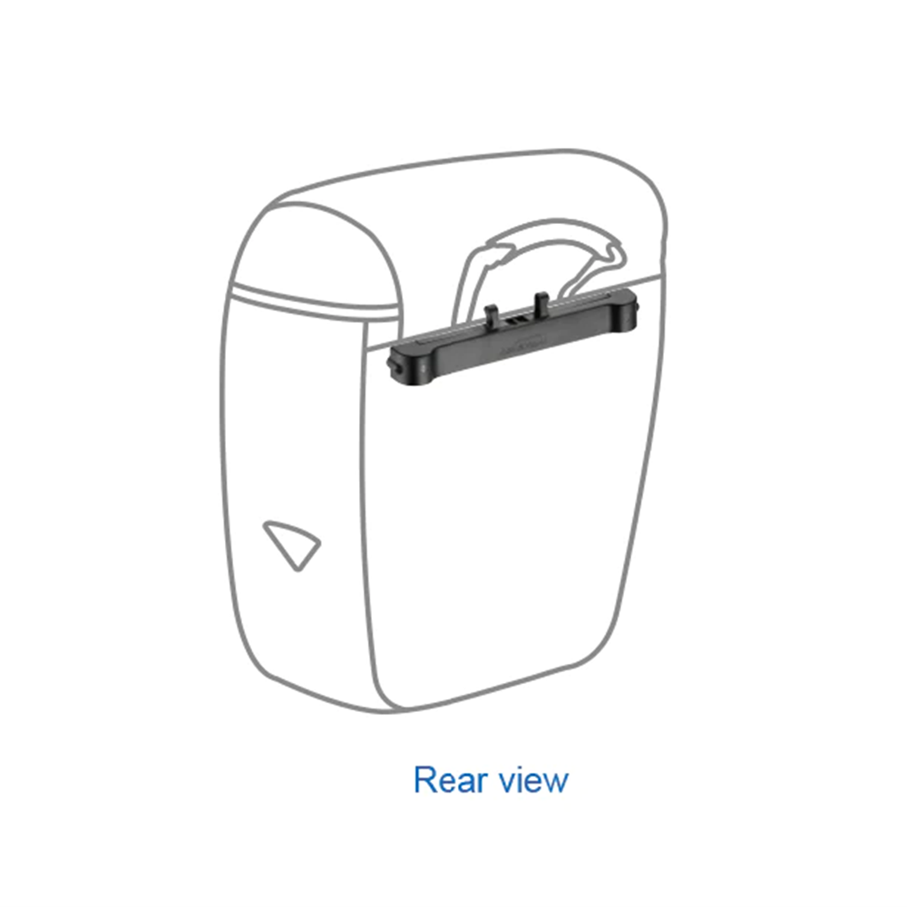 IBERA G-2 Pannier Bag Set with IB-QB4 - M2 Adaptor kit -  31x15x34cm - 15L ( 1  Bag Only )