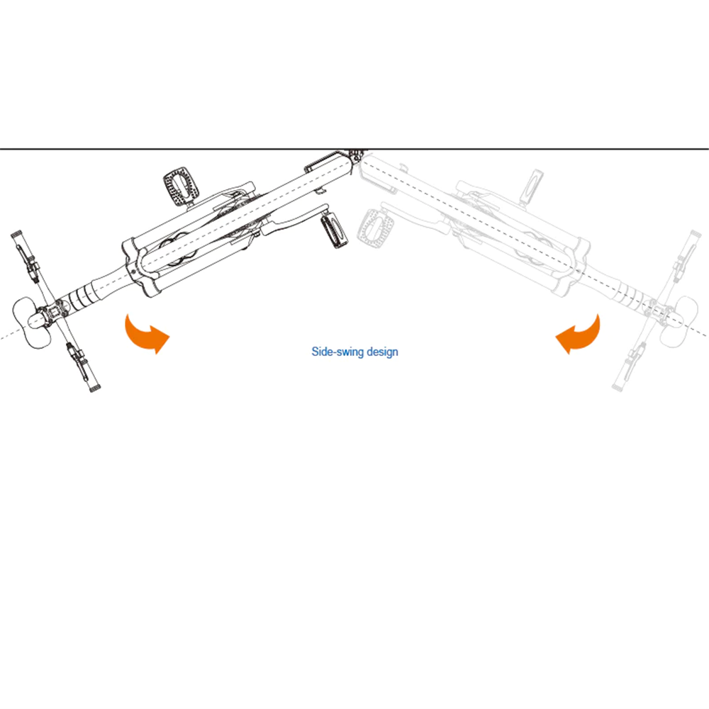 IBERA Vertical Wall Hanger Bike - Side Swing design