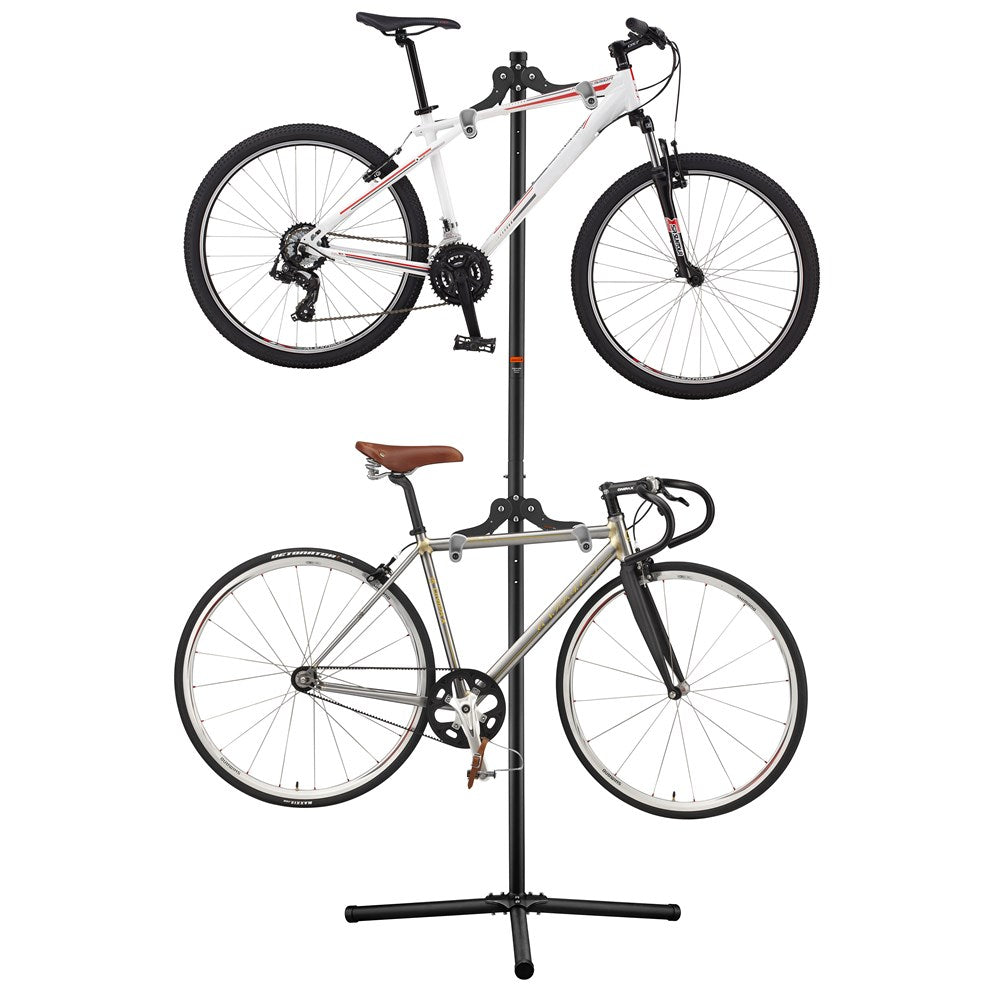 IBERA Bike Stand Two Bike Vertical Display With Multi Pivot Arms