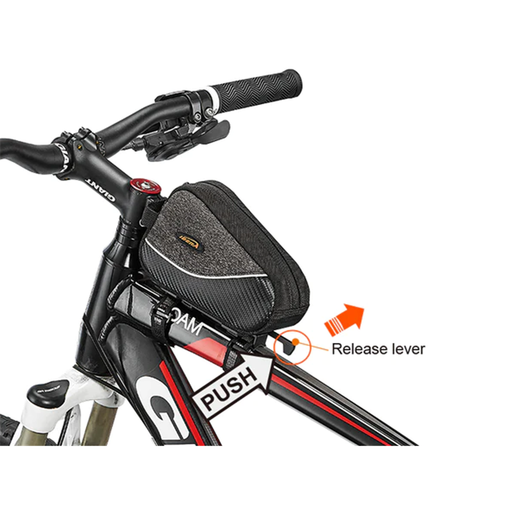 IBERA Top Tube Bag & Bracket - 17x6x10cm - 0.5L