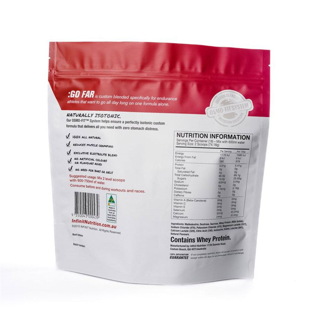 INFINIT Go Far - Raspberry - Bag 1.33kg