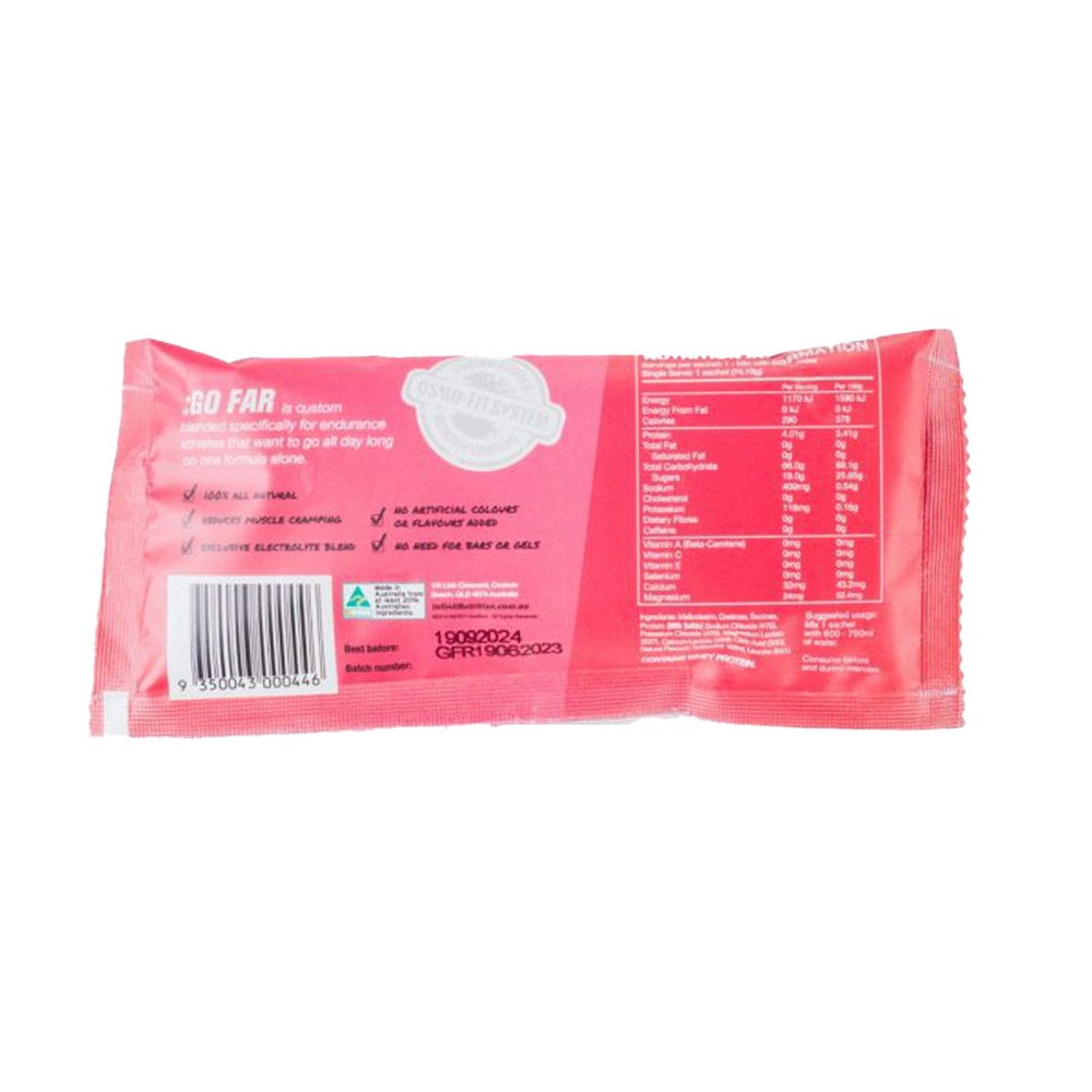 INFINIT Go Far - Raspberry - 10 Packs - Single Serve - 74g