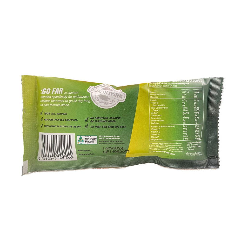 INFINIT Go Far - Lemon Lime - 10 Packs - Single Serve - 74g