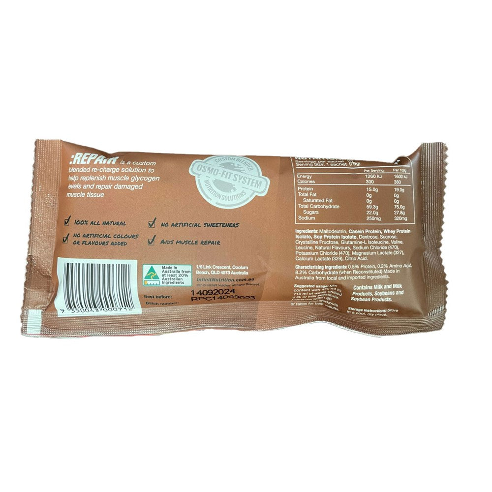 INFINIT NUTRITION Repair Chocolate - Single Serve 10 Pack 79g