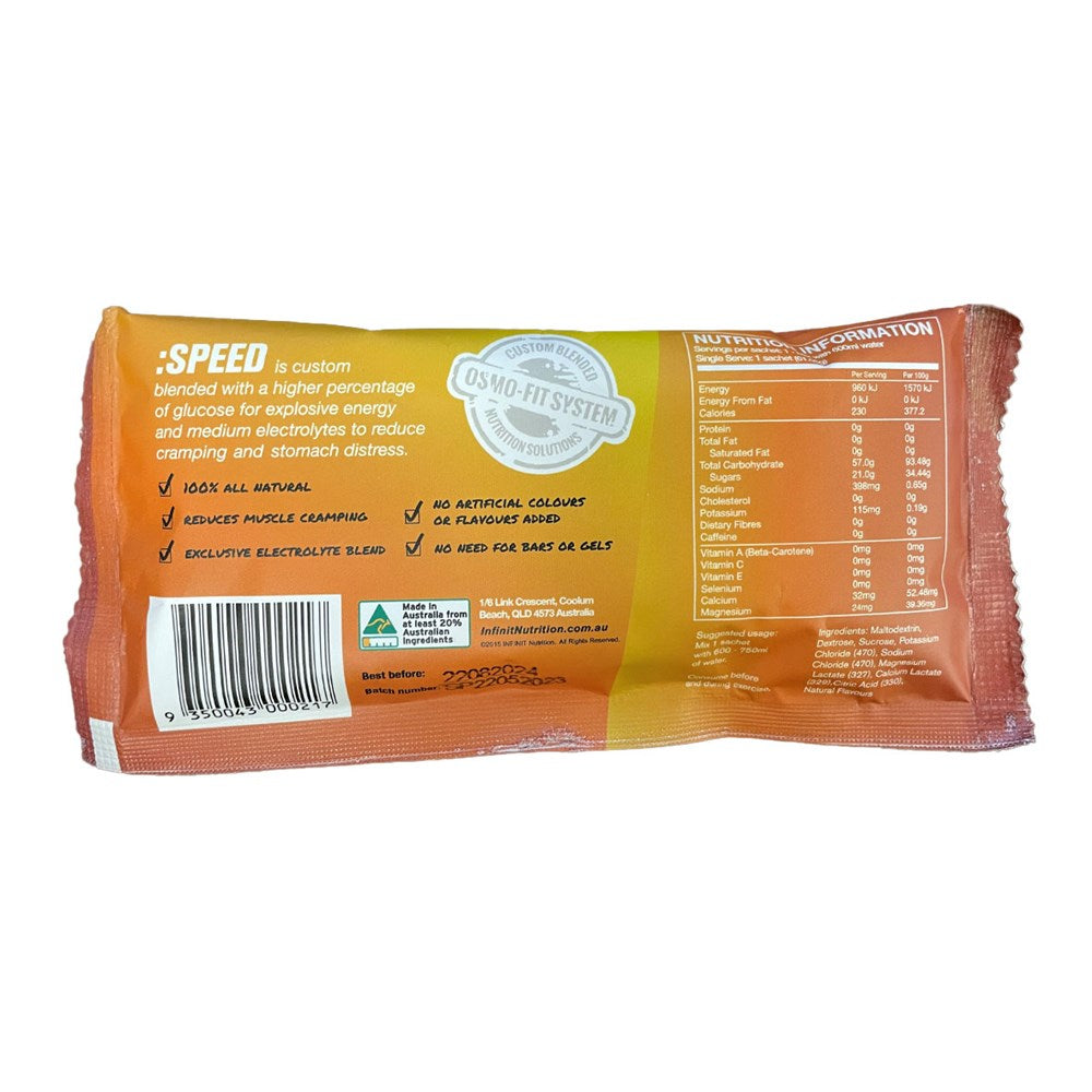 INFINIT NUTRITION Speed Orange - Single Serve 10 Pack 61g