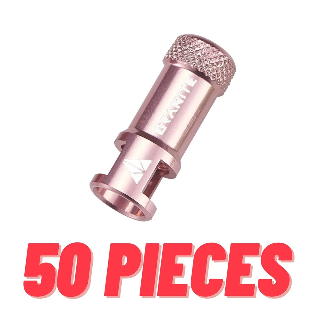 GRANITE JUICY - CNC Presta Valve Cap with valve core remover - 50PC - Oil Slick