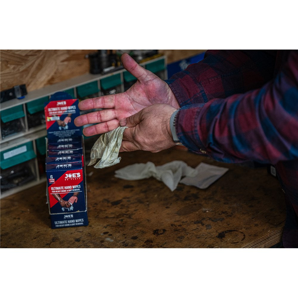 JNF-180183 Joe's Ultimate Hand Wipes - 6 Wipes Pack