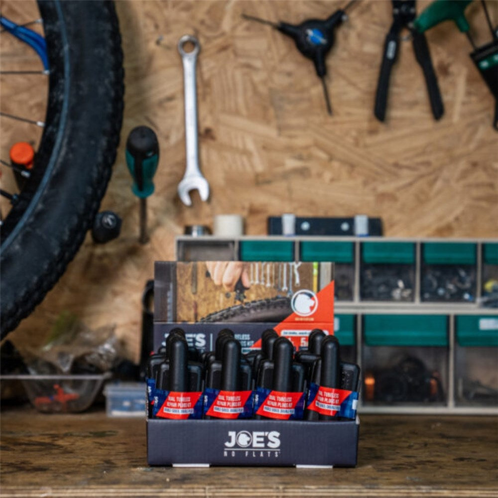 JOES NO FLATS - Dual Tubeless Repair Plugs Kit  in Display Box - 24 PCS