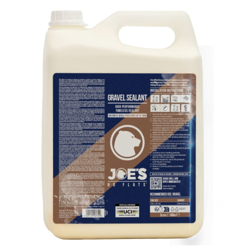 JOES NO-FLATS Super Gravel Sealant 5L - Latex Based - Ultra-Fast