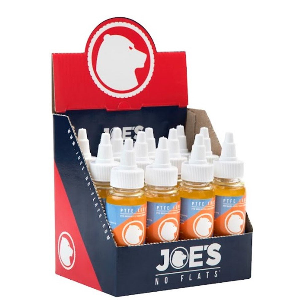 Joe's No Flats - Lube 125m L - DRY CONDITIONS - Teflon PTFE Based - Mini Drop Nozzle