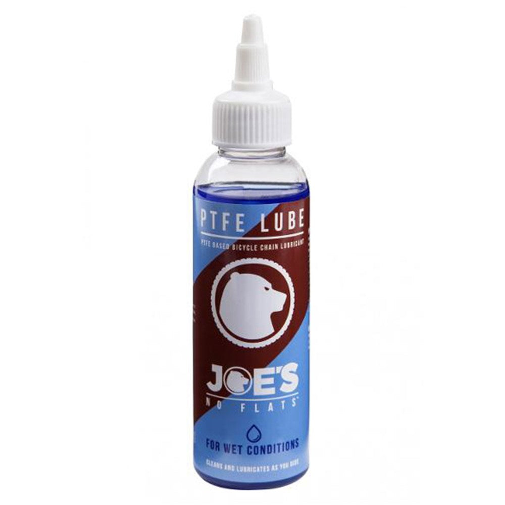JOES NO-FLATS Lube 125mL - WET CONDITIONS - Teflon PTFE Based - Mini Drop Nozzle