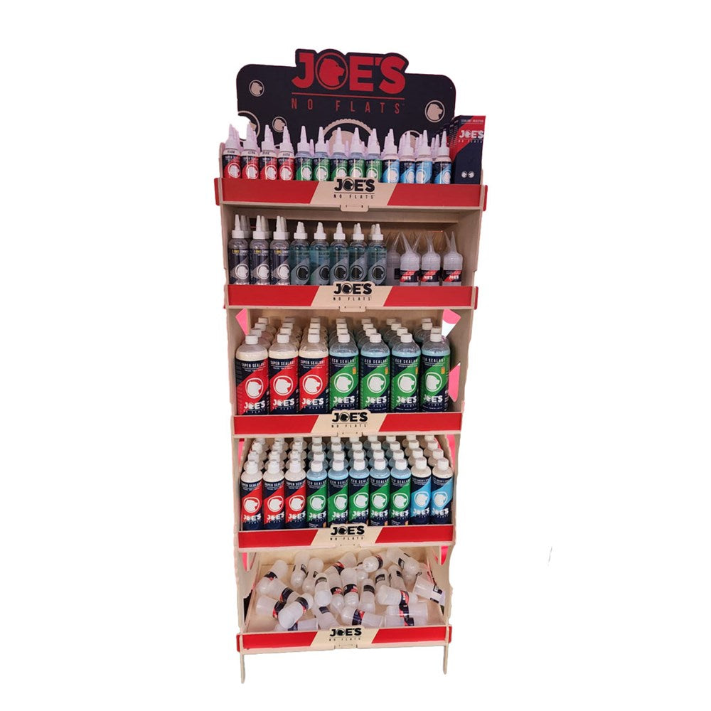 JOES NO-FLATS Point of Sale Stand Wooden